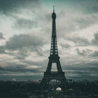 Dark Paris wallpaper