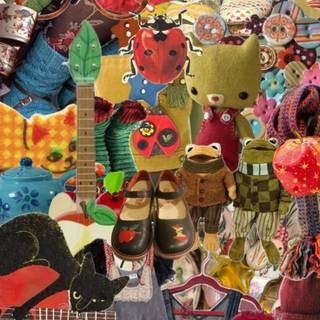 Whimsy twee wallpaper