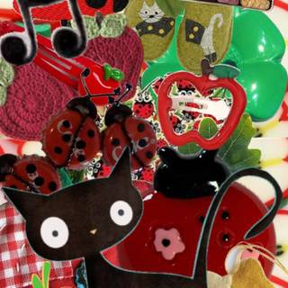 Whimsy twee wallpaper