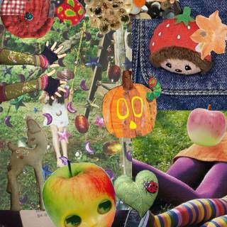 Whimsy twee wallpaper