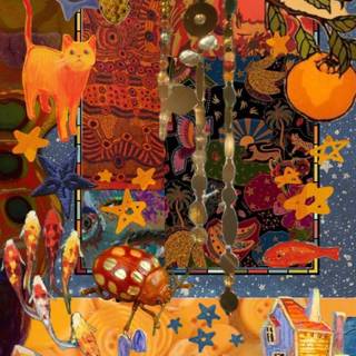 Whimsy twee wallpaper