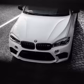 BMW M5 white wallpaper