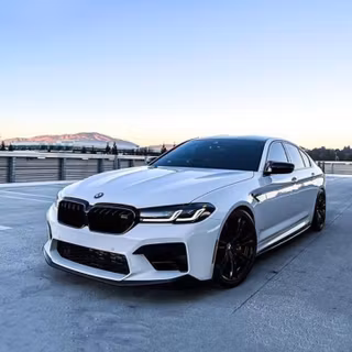 BMW M5 white wallpaper