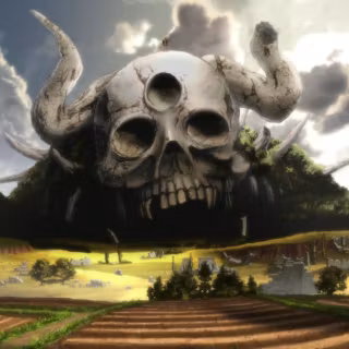 Black Clover skull wallpaper