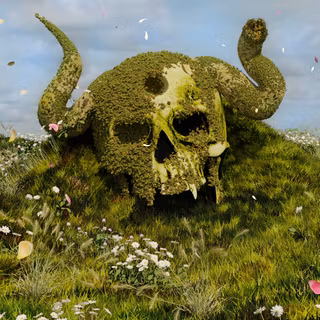 Black Clover skull wallpaper