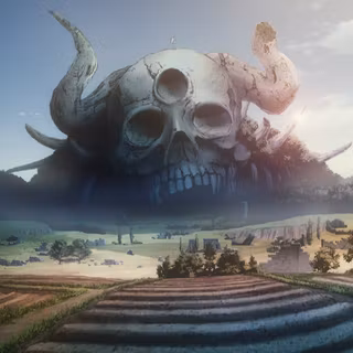 Black Clover skull wallpaper