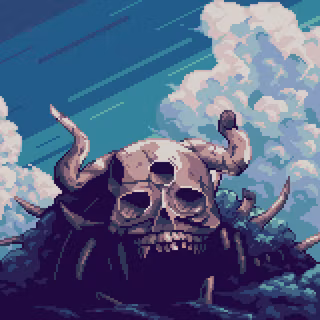 Black Clover skull wallpaper