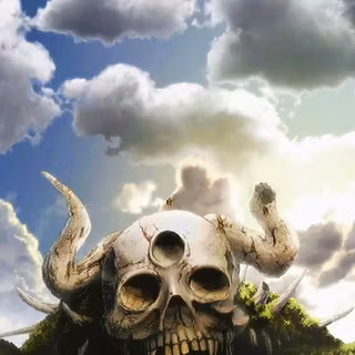 Black Clover skull wallpaper