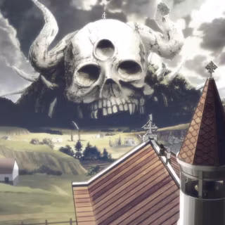 Black Clover skull wallpaper