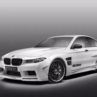BMW M5 white wallpaper