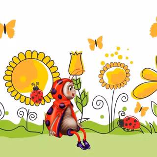 Whimsy twee wallpaper