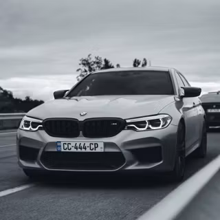 BMW M5 white wallpaper