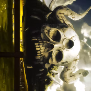 Black Clover skull wallpaper