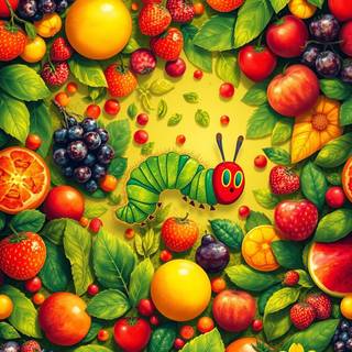 The Very Hungry Caterpillar wallpaper