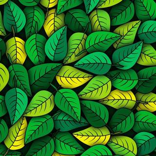 Green foliage wallpaper