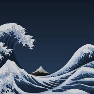 Ocean illustration wallpaper