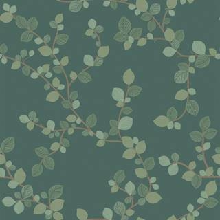Green foliage wallpaper