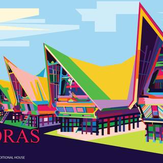 Rumah adat wallpaper