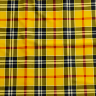 Yellow plaid wallpaper