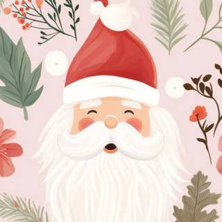 Preppy Santa wallpaper