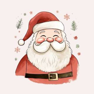Preppy Santa wallpaper