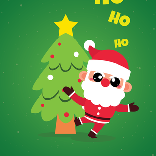 Preppy Santa wallpaper