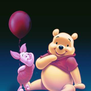 Winnie The Pooh and Piglet wallpaper