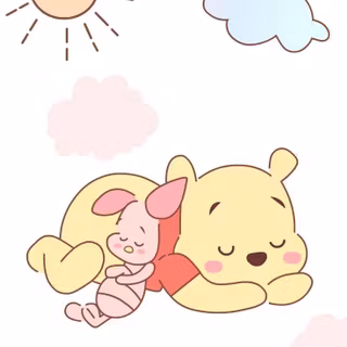 Winnie The Pooh and Piglet wallpaper