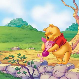 Winnie The Pooh and Piglet wallpaper