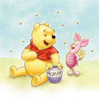 Winnie The Pooh and Piglet wallpaper