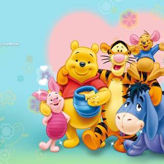 Winnie The Pooh and Piglet wallpaper