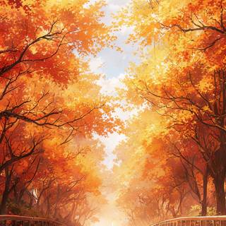Anime autumn vertical wallpaper