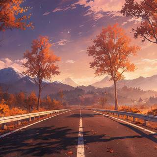 Anime autumn vertical wallpaper