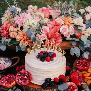 Autumn birthday flowers wallpaper