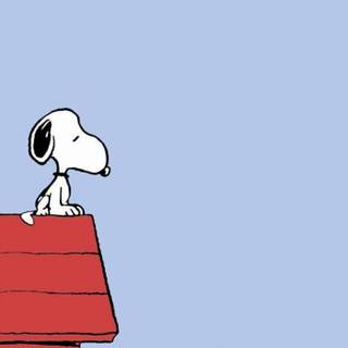 Cute winter Snoopy wallpaper