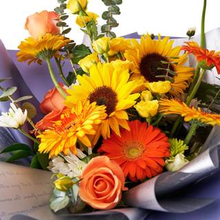 Autumn birthday flowers wallpaper