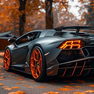 Lamborghini autumn wallpaper