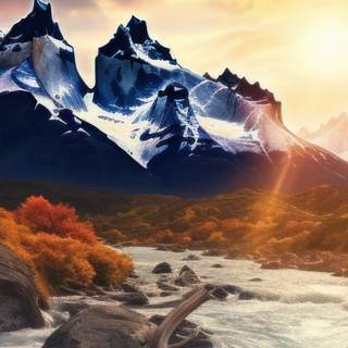 Autumn Patagonia wallpaper