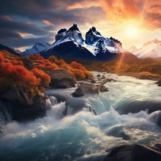 Autumn Patagonia wallpaper