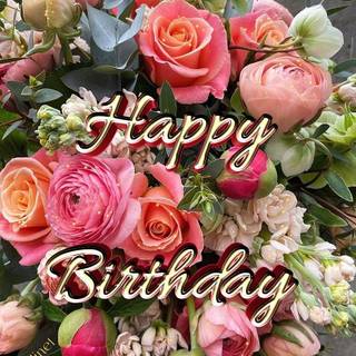 Autumn birthday flowers wallpaper