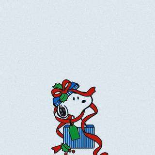 Cute winter Snoopy wallpaper