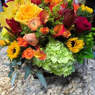 Autumn birthday flowers wallpaper