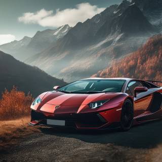Lamborghini autumn wallpaper