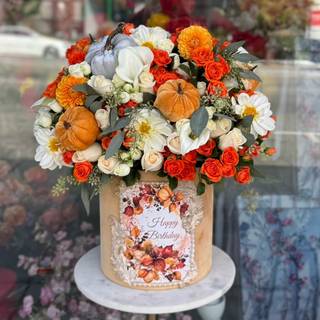 Autumn birthday flowers wallpaper