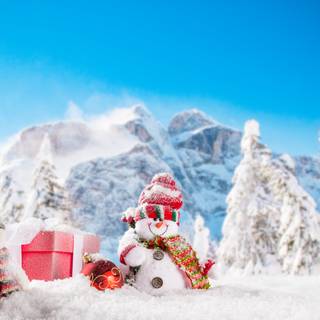 Snow Christmas New Year wallpaper