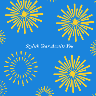 Preppy New Year's collage wallpaper