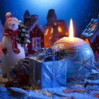 Snow Christmas New Year wallpaper