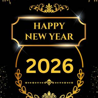 Happy New Year wishes 2026 wallpaper