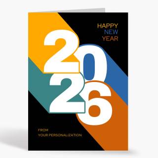 2026 New Year card wallpaper