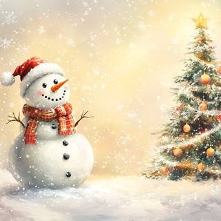 Snow Christmas New Year wallpaper